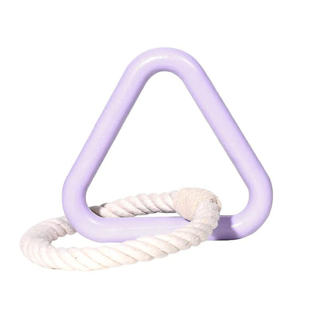 Dog toy rubber molar pull ring triangle