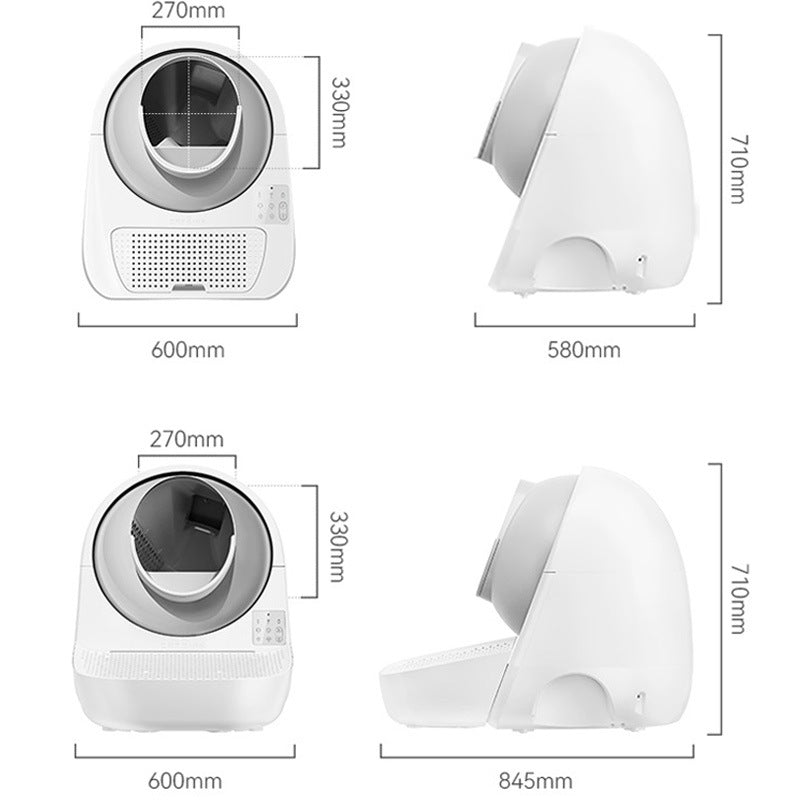 AI intelligent cat litter box voice control