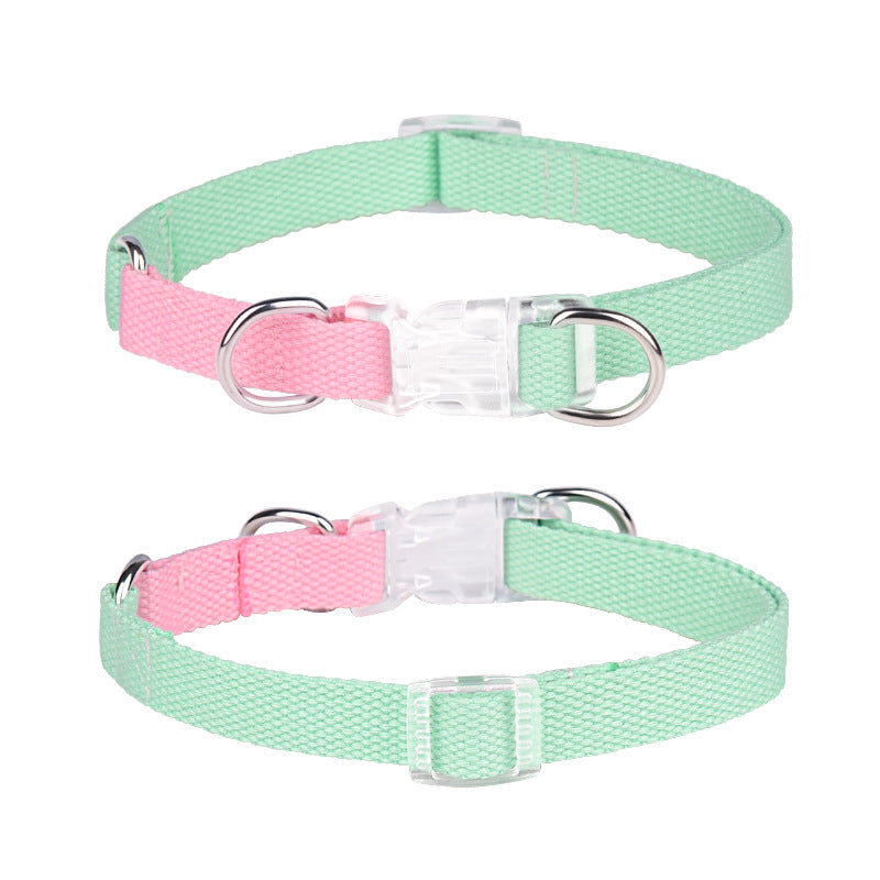 Macaron color matching pet collar